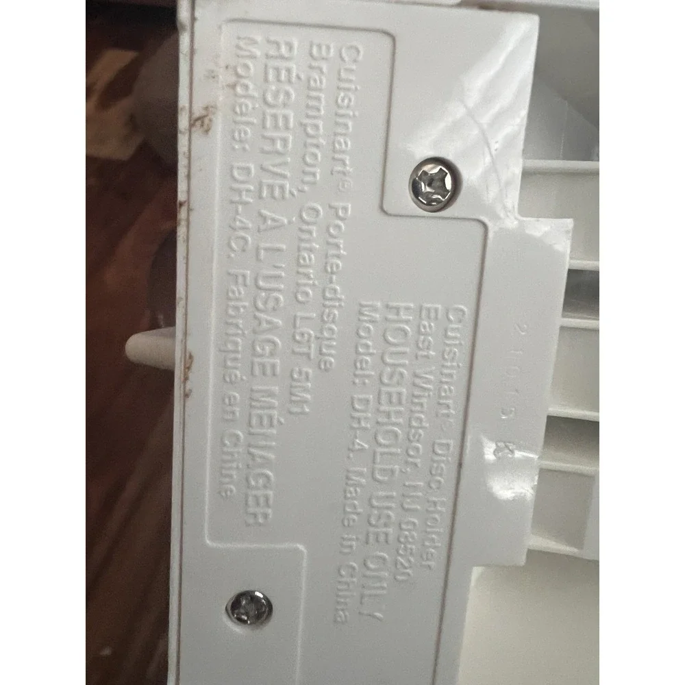 Cuisinart Food Processor Disc Holder Storage Case with 3‎ Discs